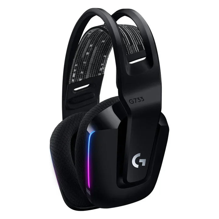 Logitech G733 Lightspeed Wireless RGB Gaming Headset - Black - Tashqila Logitech G733 Lightspeed Wireless RGB Gaming Headset - Black - Tashqila